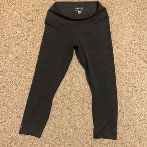 COPY - Grey Heathered Crop Leggings